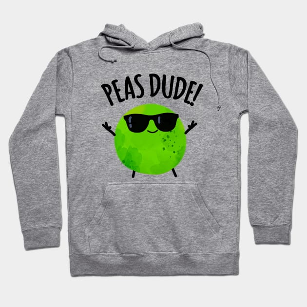 Peas Duce Cute Veggie Pea Pun Hoodie by punnybone